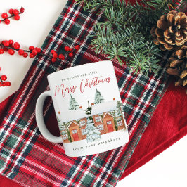 Caneca De Café Feliz Natal Dos Seus Vizinhos