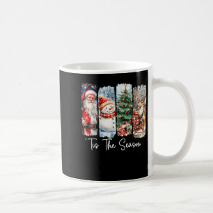 Caneca De Café Feliz Natal É a Temporada Papai Noel Boneco de Nev