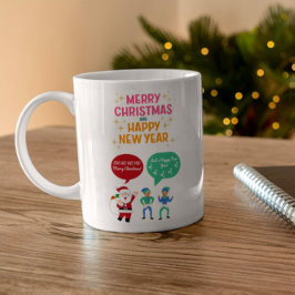 Caneca De Café Feliz Natal e Feliz ano novo
