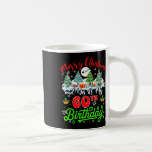 Caneca De Café Feliz Natal E O Meu 60º Aniversário Xmas Trees Fa