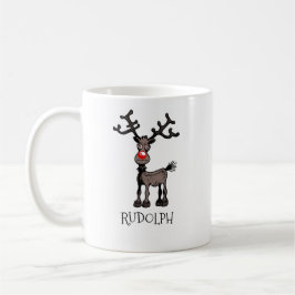 Caneca De Café Feliz Natal e Stressmas com Rudolph