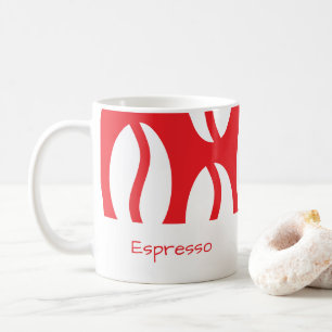 Caneca De Café Feliz Natal Espresso Café Vermelho