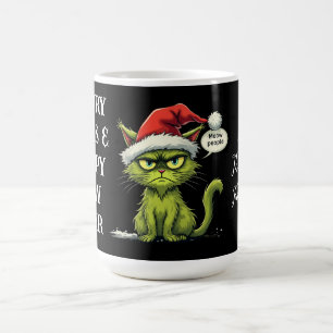 Caneca De Café Feliz Natal "Ew Pessoas" Amantes de Gato Feliz
