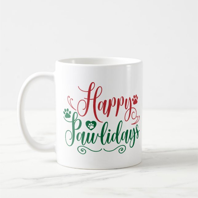 Caneca De Café Feliz Natal Feliz (Esquerda)