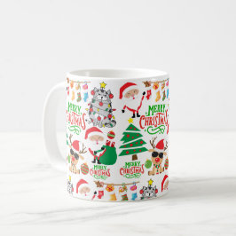 Caneca De Café Feliz Natal Festivity