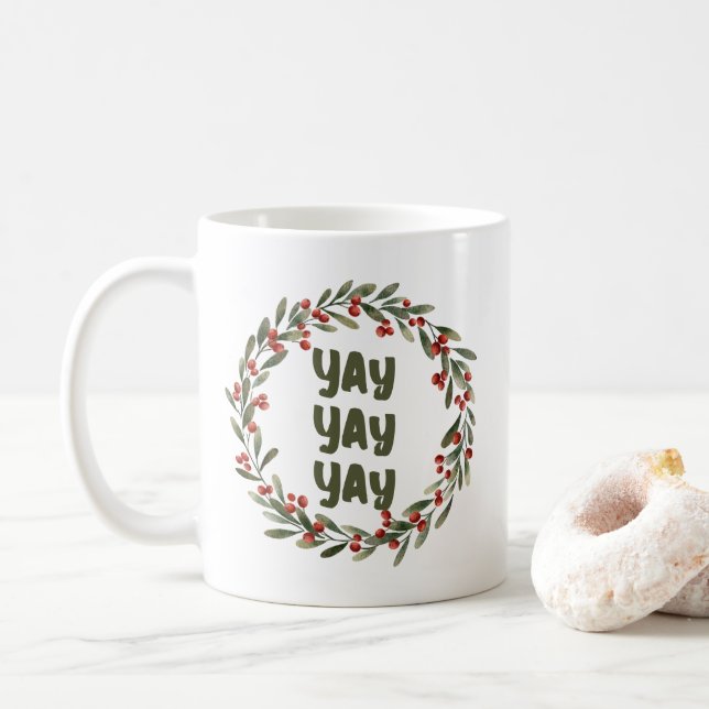 Caneca De Café Feliz Natal Fim do Casamento no inverno (Com Donut)