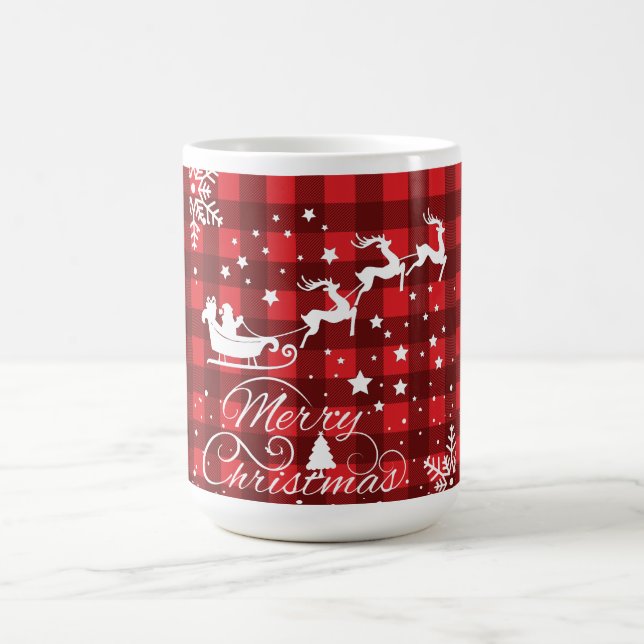Caneca De Café Feliz Natal Flocos de Neve, Feliz ano novo (Centro)