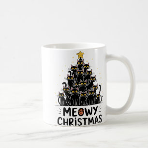 Caneca De Café Feliz Natal Gatos Árvores Crianças Meninas Miúdas