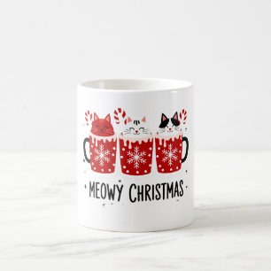 Caneca De Café Feliz Natal Gatos Cacau Quente Cane Xmas