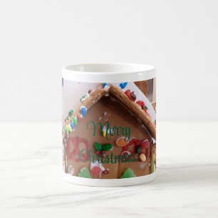 Caneca De Café Feliz Natal Ginger Bread House Mug