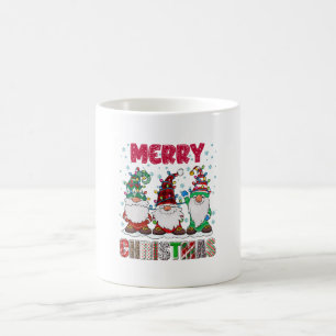 Caneca De Café Feliz Natal Gnomo Família Engraçado Árvore de Nata