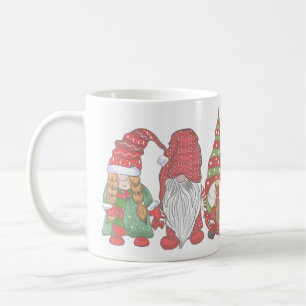 Caneca De Café Feliz Natal Gnomos Para O Presente De Natal