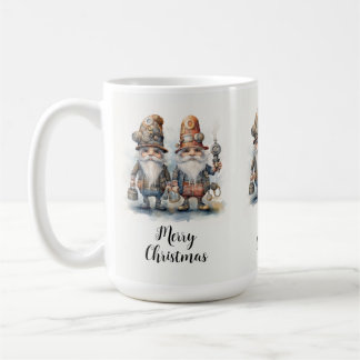 Caneca De Café Feliz Natal Gnomos Steampunk