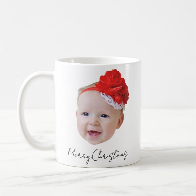 Caneca De Café Feliz Natal, ideia de presente de Natal personaliz (Esquerda)