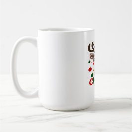 Caneca De Café Feliz Natal – Luzes de Rena e Alegria