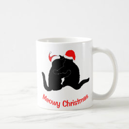 Caneca De Café Feliz Natal Meowy