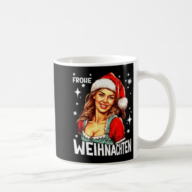 Caneca De Café Feliz Natal Natal alemão (Direita)