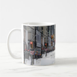 Caneca De Café Feliz Natal Neve de Inverno Cidade de Nova York