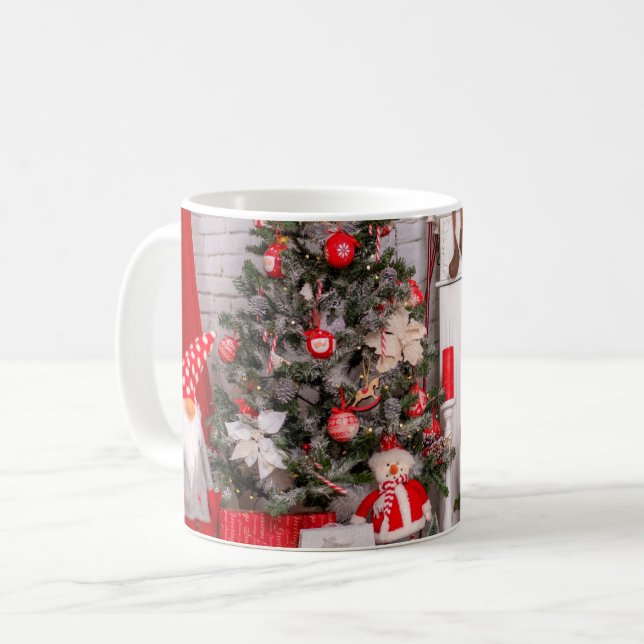 Caneca De Café Feliz Natal Papais noeis (Frente Esquerda)