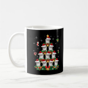 Caneca De Café Feliz Natal - Papais noeis de Gato de Gato Escocês