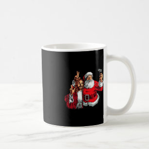 Caneca De Café Feliz Natal Papais noeis Jesus Selfie Diversão Xma