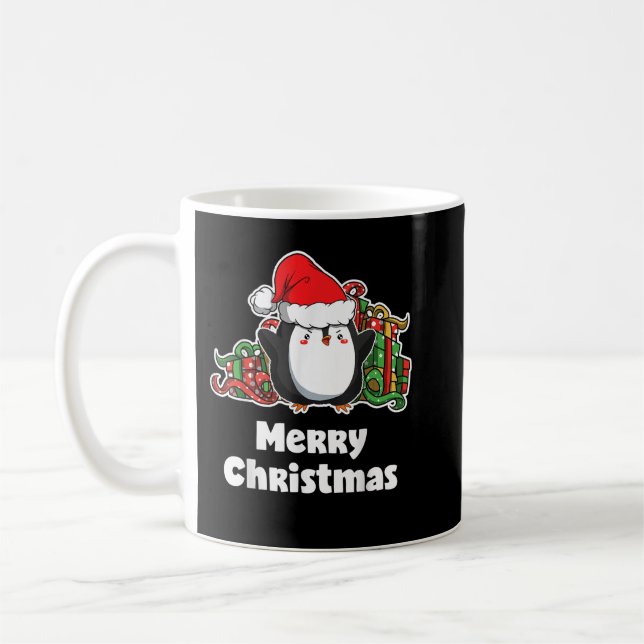 Caneca De Café Feliz Natal Papais noeis Pomeranianos E Cachorros  (Esquerda)