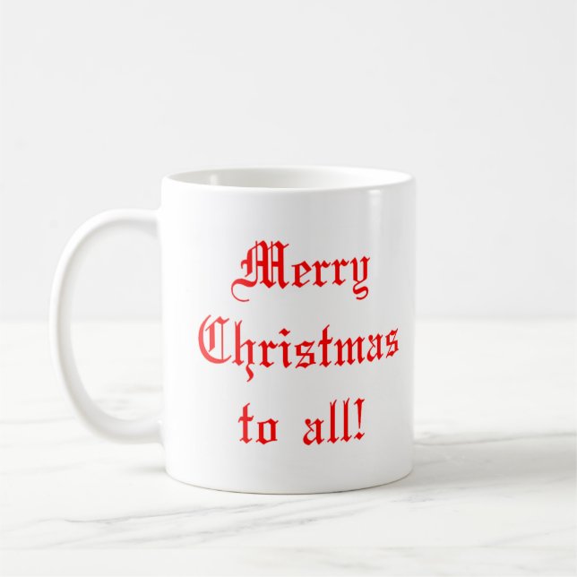 Caneca De Café Feliz Natal para todos (Esquerda)