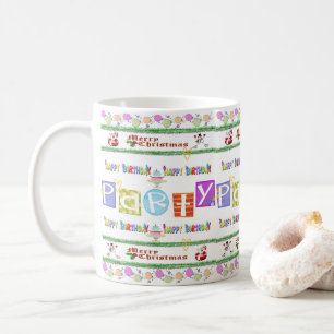 Caneca De Café Feliz Natal Parabéns Mug