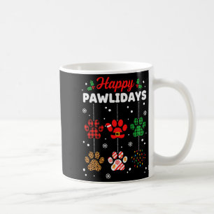 Caneca De Café Feliz Natal Pawlidays Buffalo Xadrez Pata Cristo