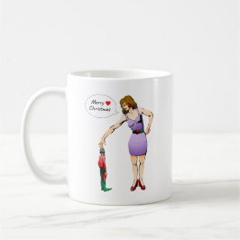 Caneca De Café Feliz Natal Pequeno Elfo
