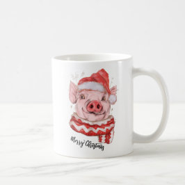 Caneca De Café Feliz Natal Porco Personalizado Coffee Mug