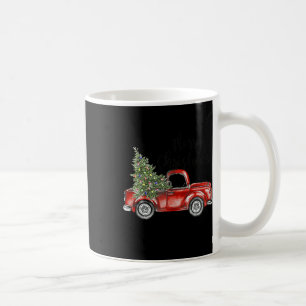 Caneca De Café Feliz Natal Red Truck Tree Família Engraçada