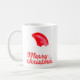 Caneca De Café Feliz Natal Santa Claus Boné Vermelho