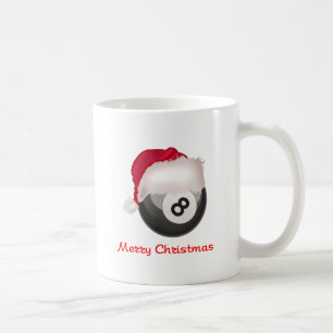 Caneca De Café Feliz Natal Santaball de PoolChick