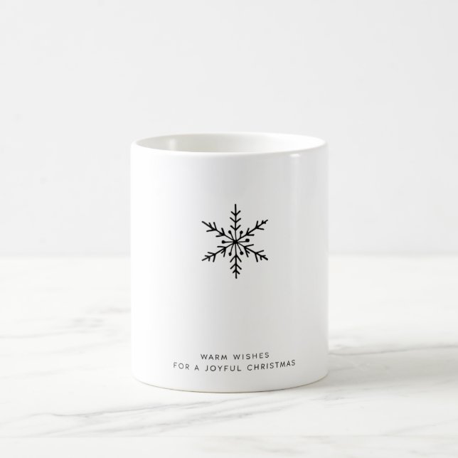 Caneca De Café Feliz Natal Snowflake Mug (Centro)