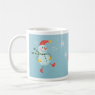 Caneca De Café Feliz Natal Snowman