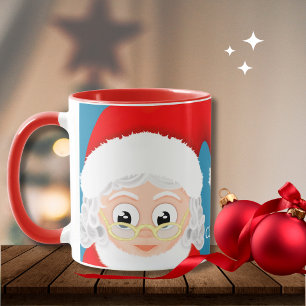 Caneca De Café Feliz Natal Sra. Claus