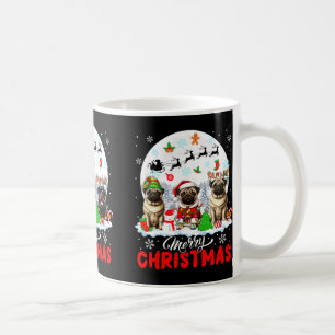 Caneca De Café Feliz Natal Três Papais noeis Reindeer Rottweile