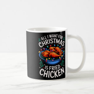 Caneca De Café Feliz Natal Tudo O Que Quero É Frango Fritado De N
