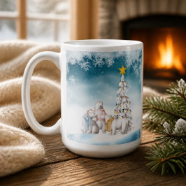 Caneca de Café Feliz Natal Urso Polar