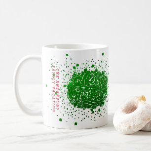 Caneca De Café Feliz Natal Verde MEMÓRIA DE FÉRIAS
