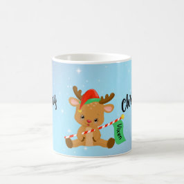 Caneca De Café Feliz Natal Vixen Reindeer