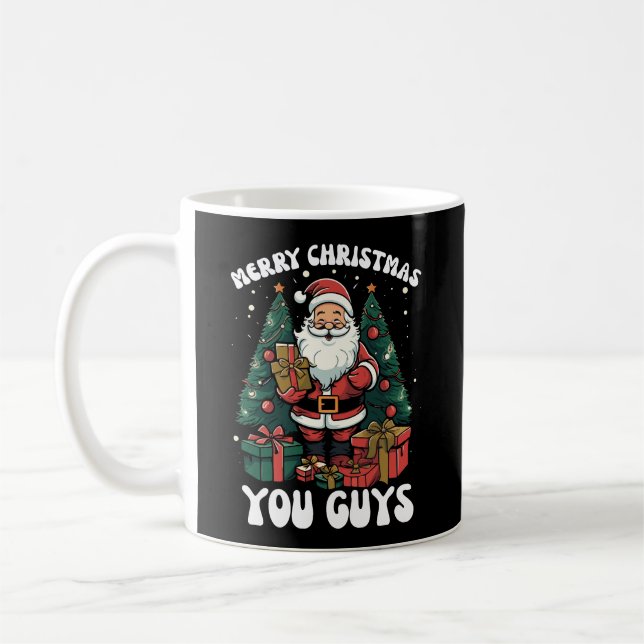 Caneca De Café Feliz Natal Você Cara Papai Noel (Esquerda)