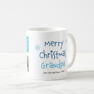 Caneca De Café Feliz Natal Vovô 2 Foto Personalizada Mug