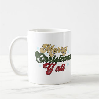 Caneca De Café Feliz Natal Y' All Mugs