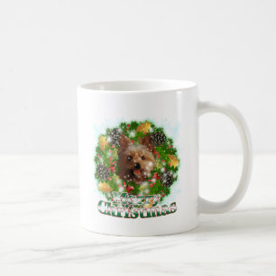 Caneca De Café Feliz Natal Yorkie