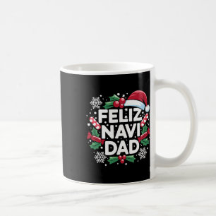 Caneca De Café Feliz Navi Piada de Pai Família Natal Pai Pijama