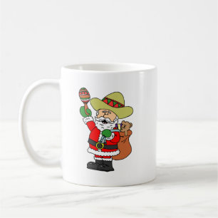 Caneca De Café Feliz Navidad Cartoon Papais noeis Feliz Natal