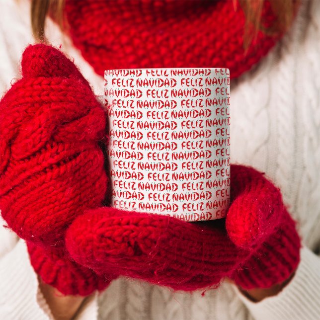 Caneca De Café Feliz Navidad Red Chile Pepper (Criador carregado)