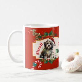 Caneca De Café Feliz Navidog Personalizável